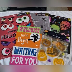 3 For $9 - Halloween Window Clings Set - Multicolor